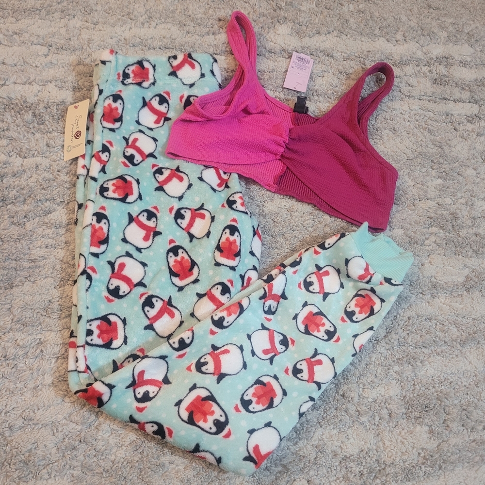 Pinguin Pajamas pants and tank top set